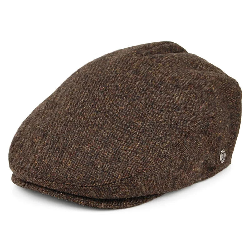 Beanies & headbands for thick bands-Tyburn Flat Cap - Brown