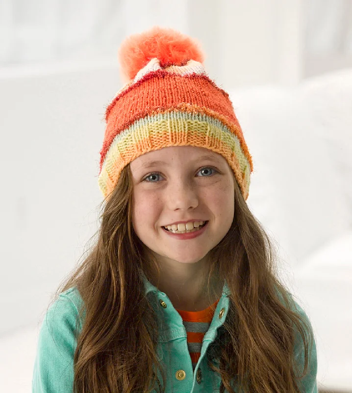 Beanies & headbands for one style-Sparkle Knit Hat Pattern - Version 2