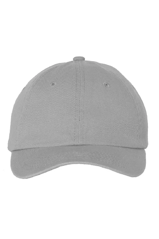 Mens hats with taut weave-Mens hats for casual style-Valucap Mens Small Fit Bio-Washed Adjustable Dad Hat - Grey