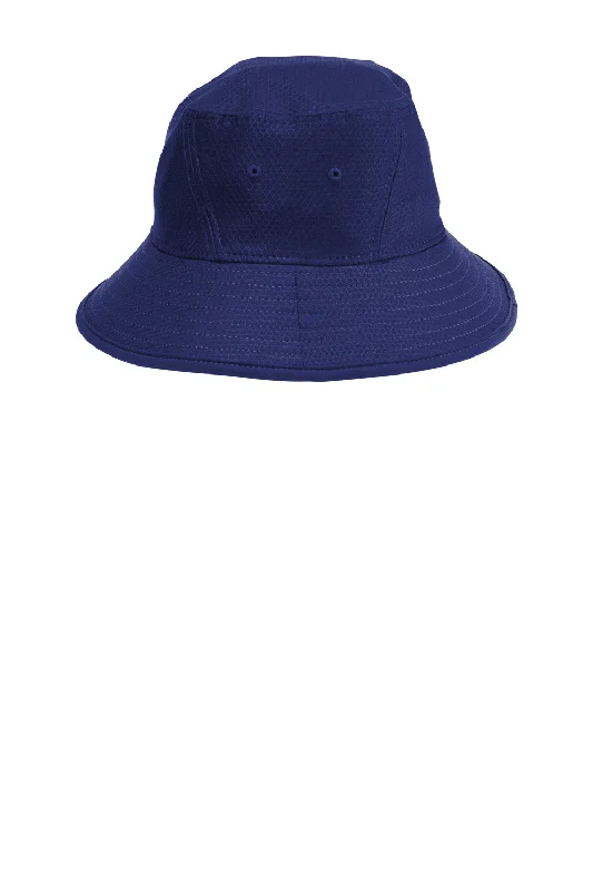 Bucket hats for winter-Wool hats for winter-New Era Mens Hex Era Moisture Wicking Bucket Hat - Dark Royal Blue