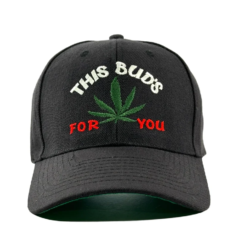 Beanies & headbands for car rides-THIS BUDS FOR YOU HAT Custom Embroidered