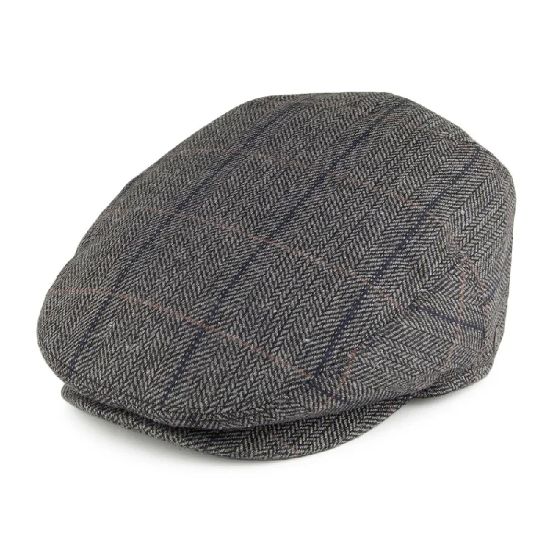 Beanies & headbands for larger fits-Toulouse Flat Cap - Grey