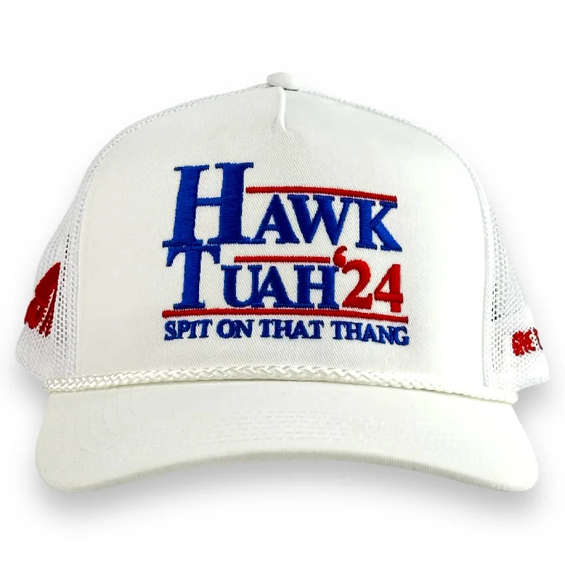 Beanies & headbands for play looks-Hawk Tuah 24 Hat Five Panel Custom Embroidered