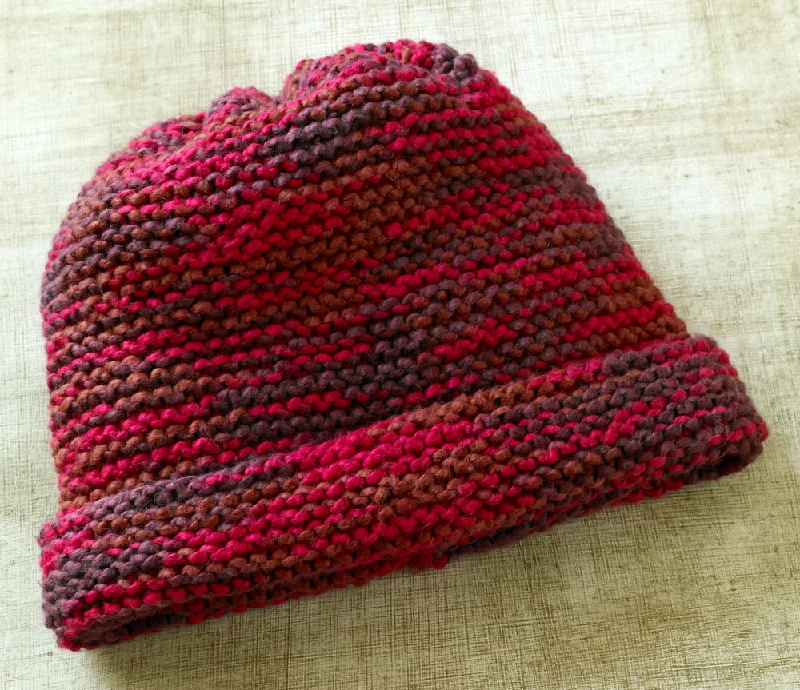 Beanies & headbands for village charm-Soft Berry Hat Pattern (Knit)