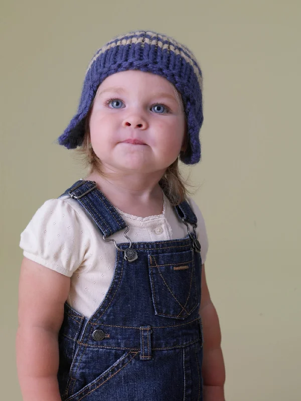 Beanies & headbands for cool kids-Kids Helmet Hat Pattern (Knit)