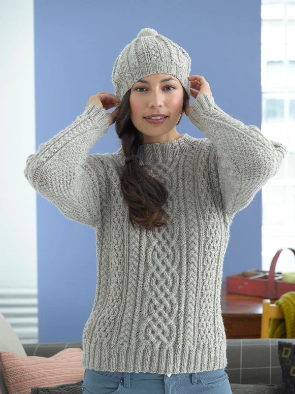 Beanies & headbands for closet hangs-Inishturk Sweater and Tam Pattern (Knit)