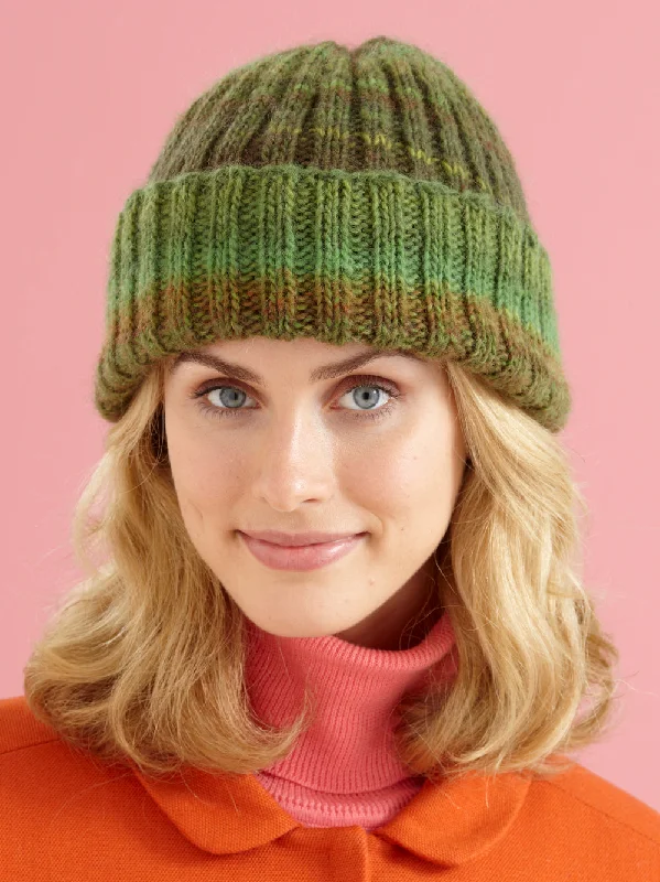 Beanies & headbands for pure fibers-Cuffed Hat (Knit)