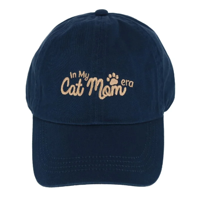 Baseball caps signed-Baseball caps signed-Baseball Caps for Night Walks-Women's In My Cat Mom Era Baseball Cap