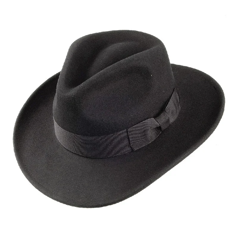 Beanies & headbands for new looks-Ford Fedora Hat - Black