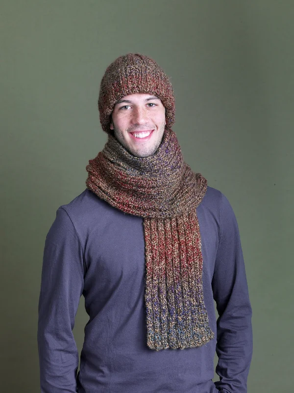 Beanies & headbands for big styles-Ramstar Falls Hat And Scarf Pattern (Knit)