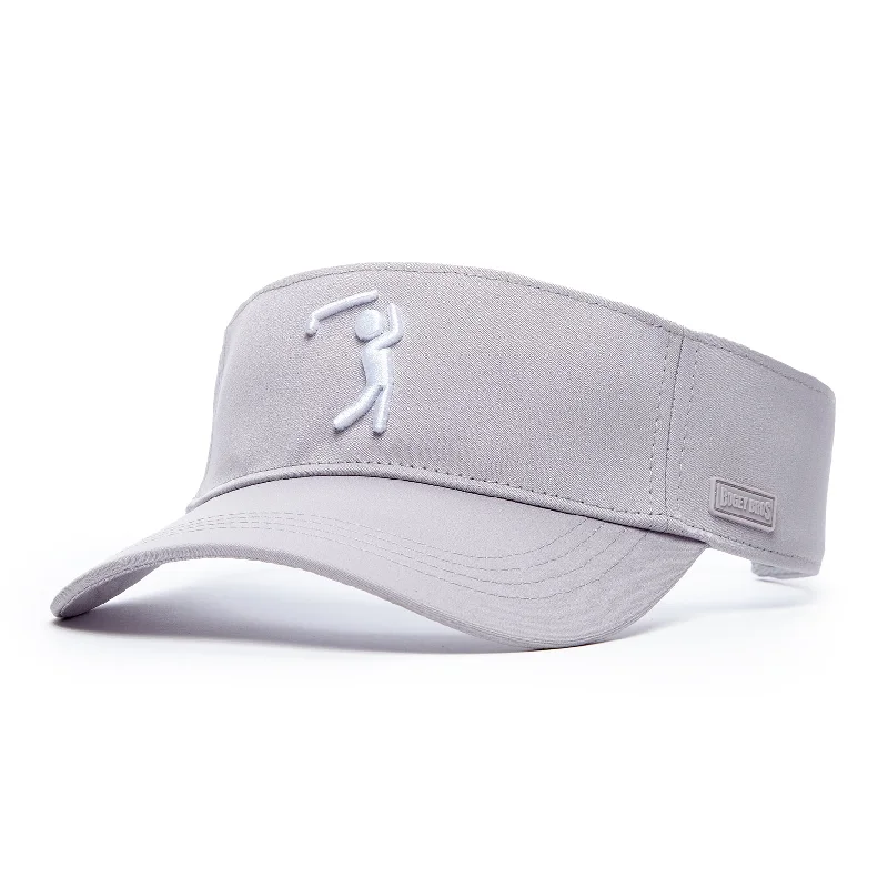 Beanies & headbands for easy care-Bogeyman Light Grey - Visor