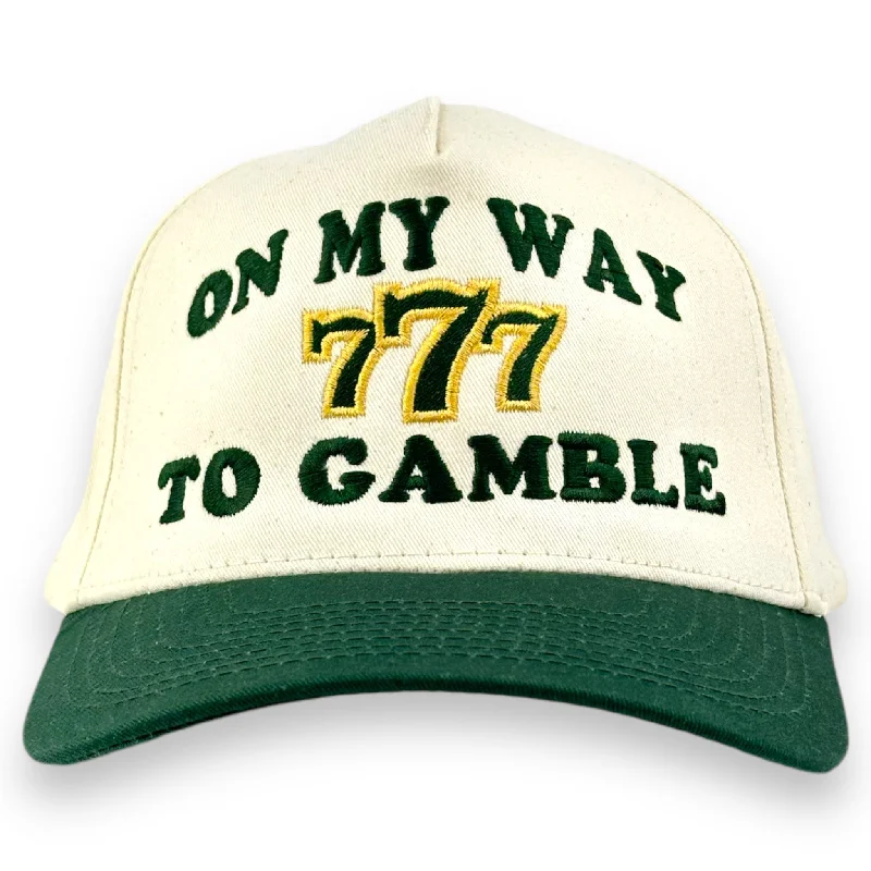 Beanies & headbands for spare sets-On My Way To Gamble Embroidered Hat