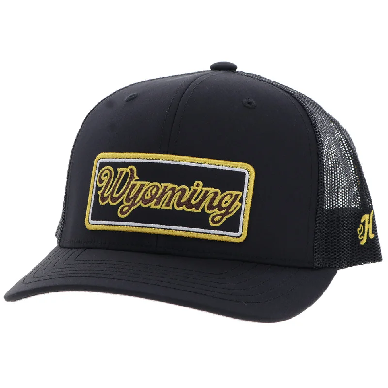 Beanies & headbands for swag pops-University Of Wyoming Hat Black w/ Wyoming Patch