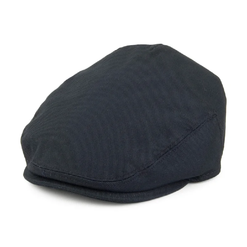 Beanies & headbands for new year cheer-Baby Cotton Flat Cap Navy Wholesale Pack