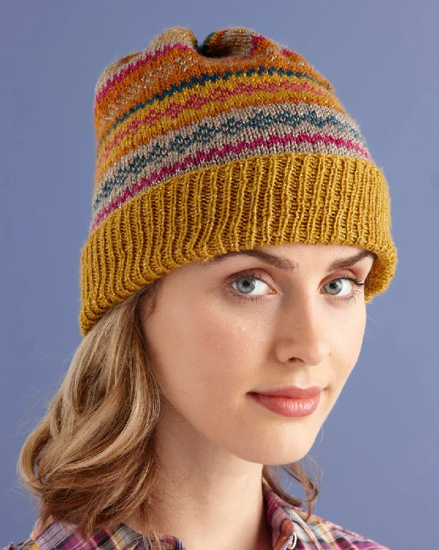 Beanies & headbands for full outfits-Glamorous Fair Isle Hat (Knit)