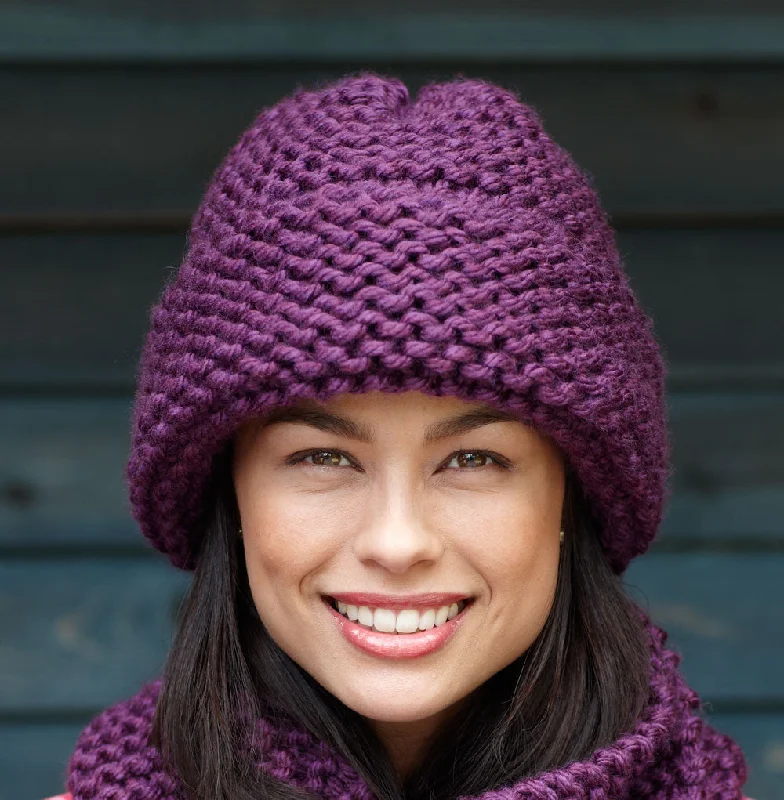 Beanies & headbands for fleece comfort-Garter Stitch Hat Pattern (Knit)