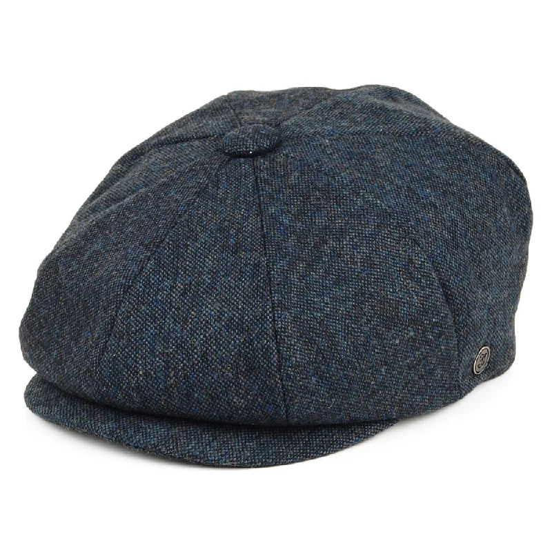 Beanies & headbands for synthetic fibers-Falconbrook Newsboy Cap Navy Blue Wholesale Pack