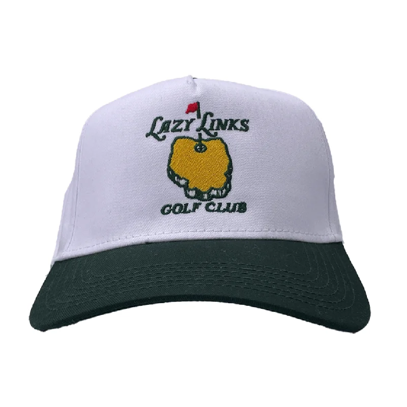 Beanies & headbands for ease ups-Lazy Links Og Golf Course Custom Embroidered SnapBack Hat