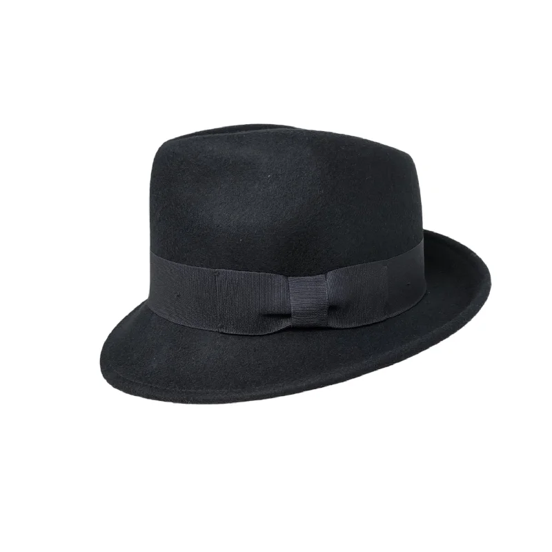 Wool hats high end-Derby Fedora Upturn Curl Brim Hat | 100% Wool Felt | Epoch Men's