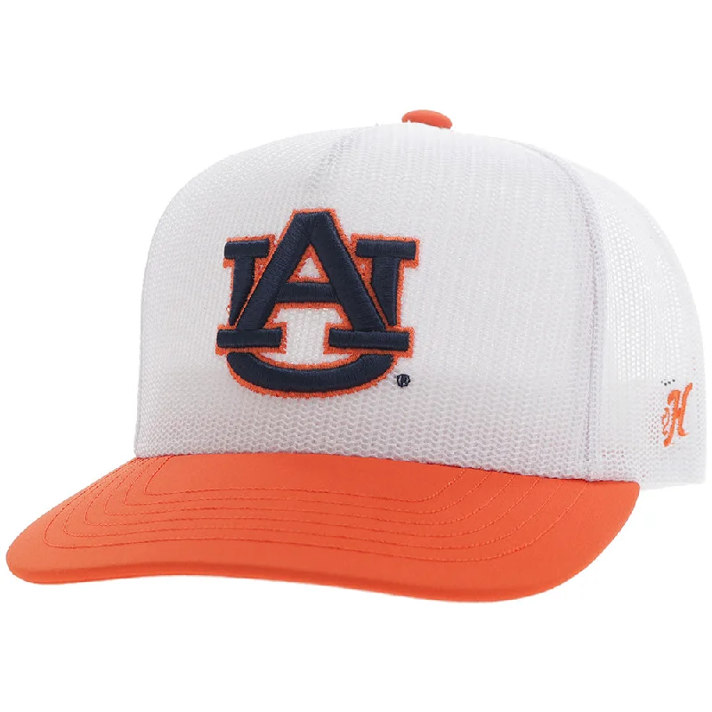 Beanies & headbands for local vibes-"Auburn University" Hat White w/ "AU" Logo