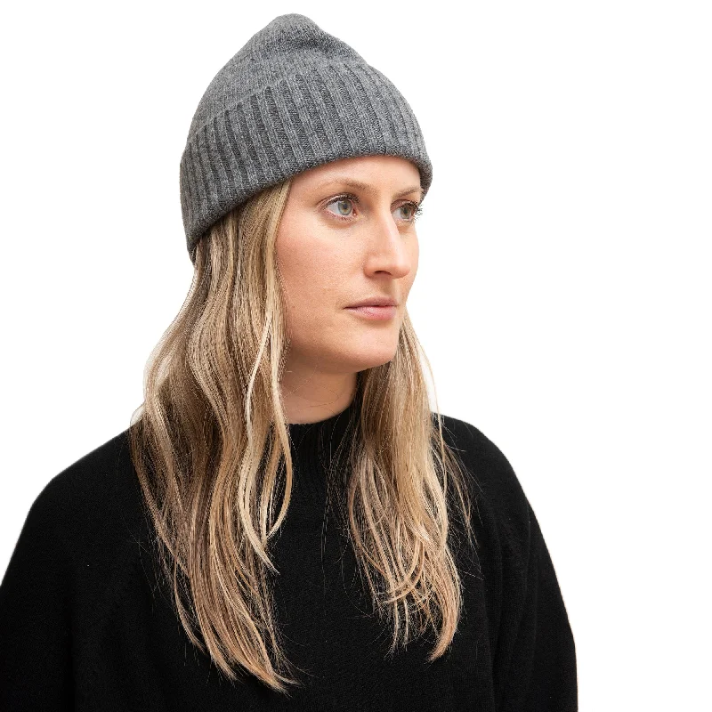 Beanies & headbands for fast dry-Cashmere Flat Hat