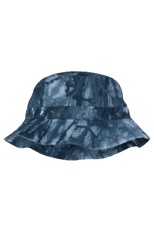 Bucket hats journey-Wool hats for pet combos-Adams Mens Vacationer Pigment Dyed Bucket Hat - Navy Blue Tie Dye