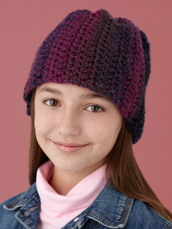 Beanies & headbands for culture wear-Double Crochet One-Ball Hat