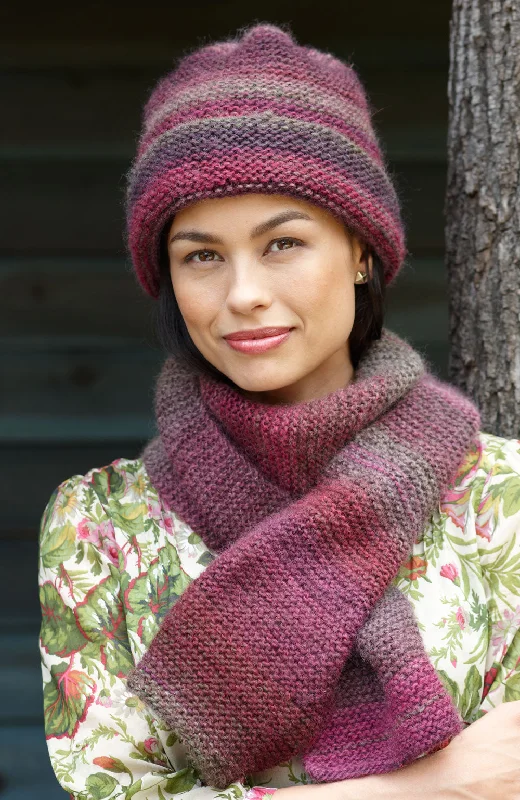 Beanies & headbands for stitch pros-Striking Hat and Scarf Pattern (Knit) - Version 2