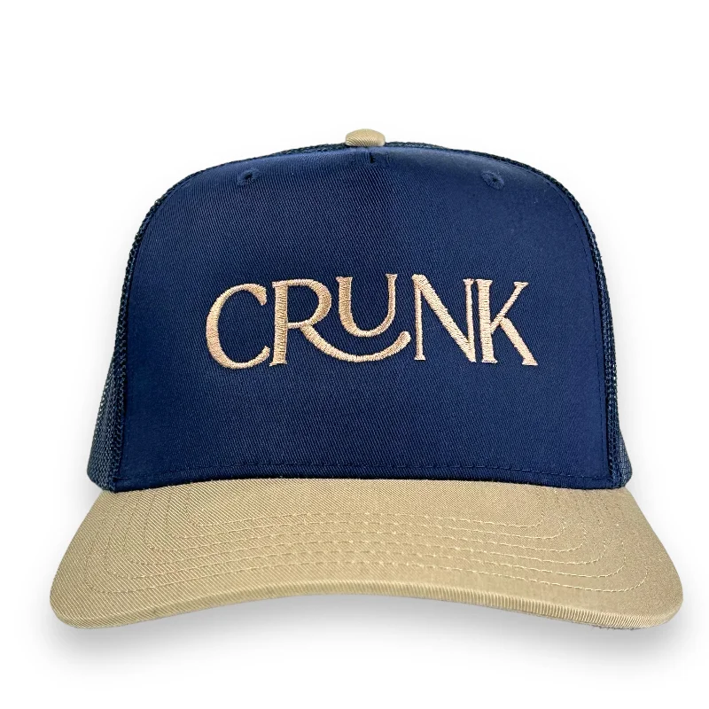 Beanies & headbands for trip packs-CRUNK Mesh Trucker HAT Custom Embroidered