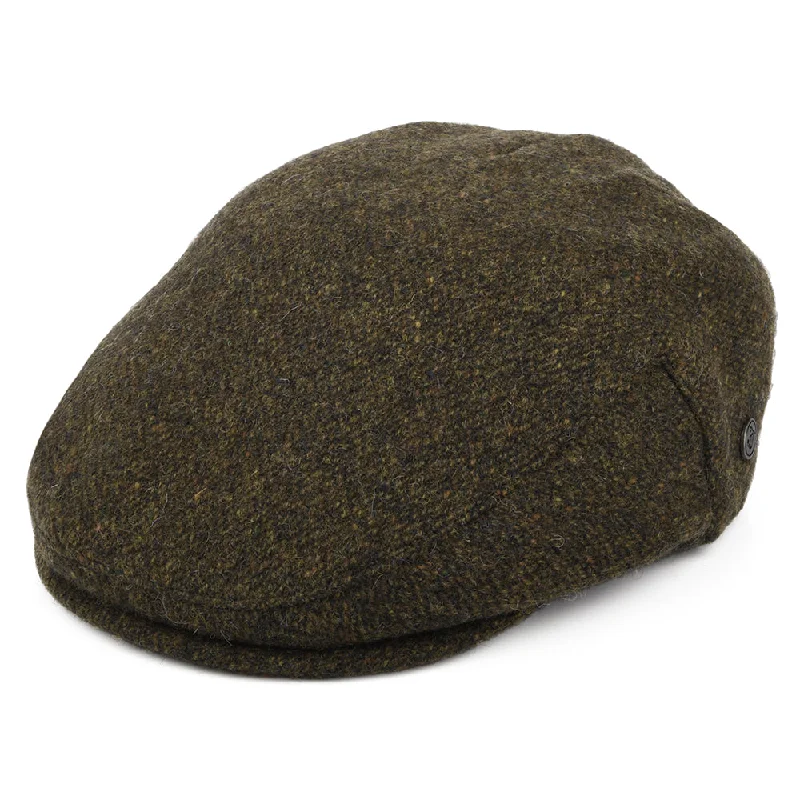 Beanies & headbands for team unity-Donegal Tweed Arranmore Flat Cap - Moss-Brown