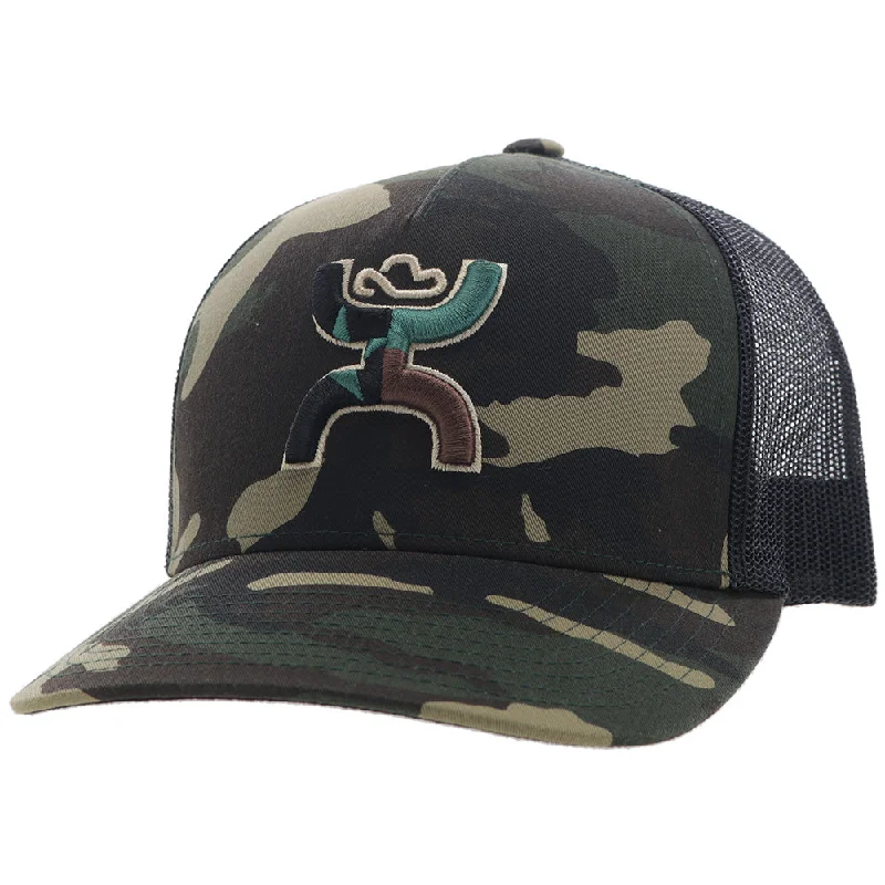 Beanies & headbands for uplifting words-"Texican" Hooey Hat Camo/Black