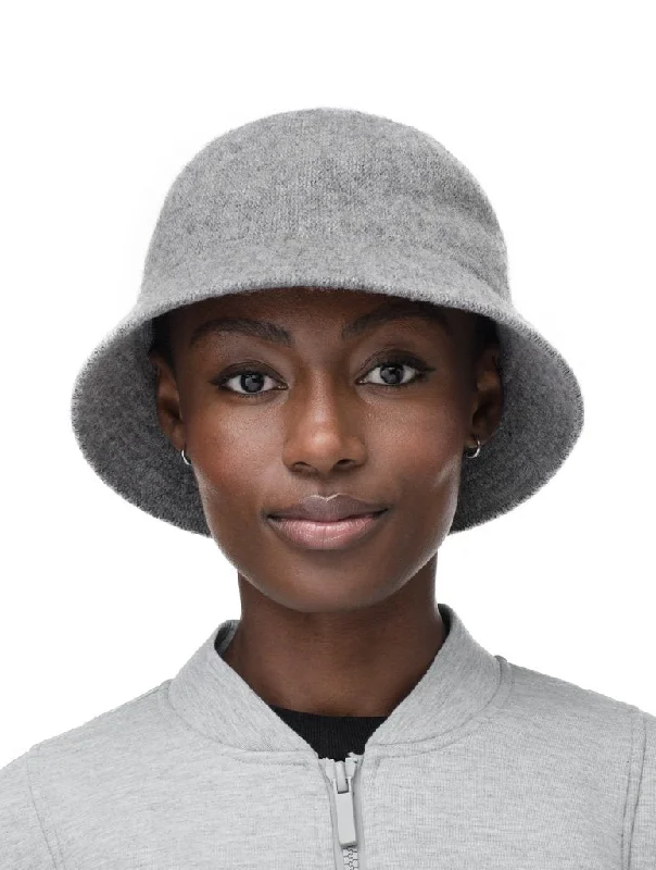 Bucket hats with patterns-Wool hats water resistant-Jaylen Unisex Knit Moulded Bucket