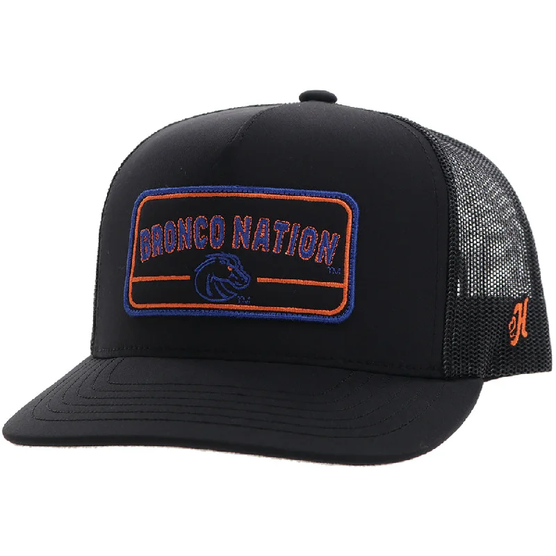 Beanies & headbands for hot sellers-Boise State University Black w/ Rectangle Patch