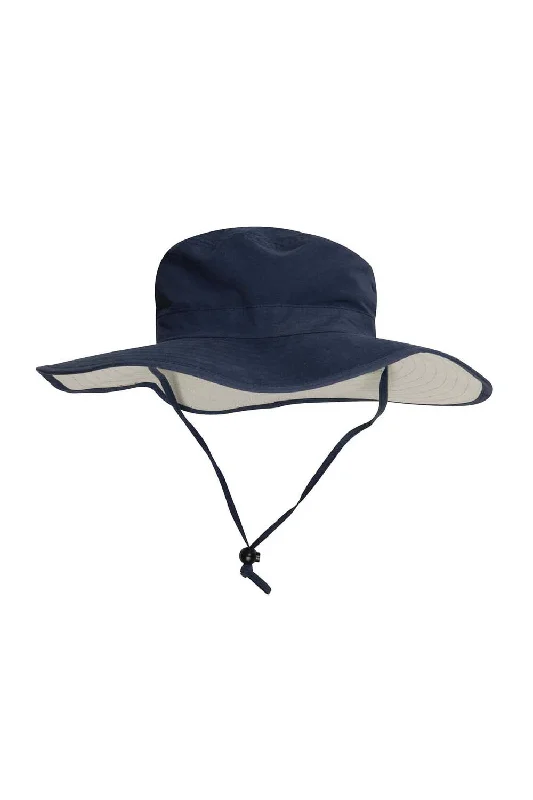 Bucket hats custom made-Wool hats online shop-Adams Mens Extreme Adventurer UPF 50+ Bucket Hat - Navy Blue