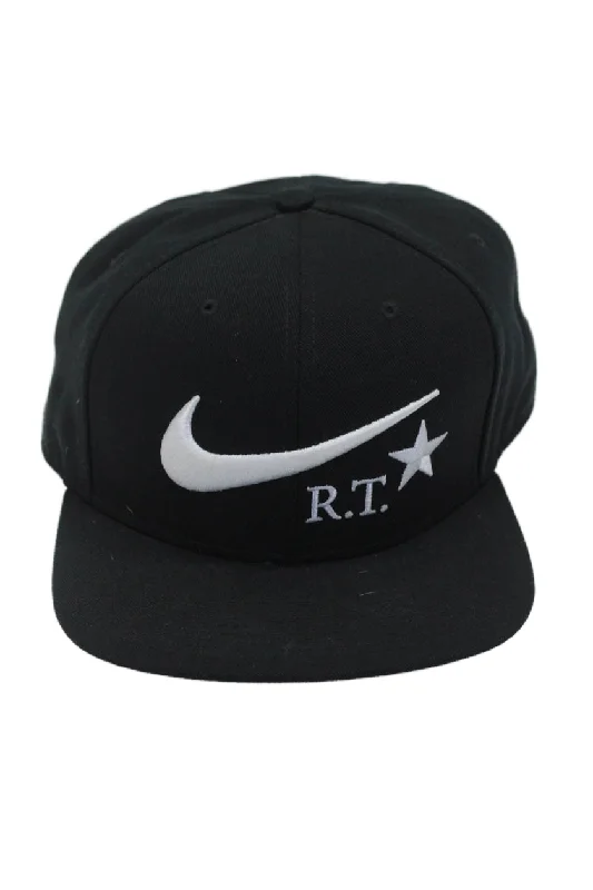 Baseball caps futuristic-Baseball caps futuristic-Baseball Caps with Plush Feel-Nike Mens Canvas Star Logo RT Riccardo Tisci Initial Baseball Cap Hat Black White One