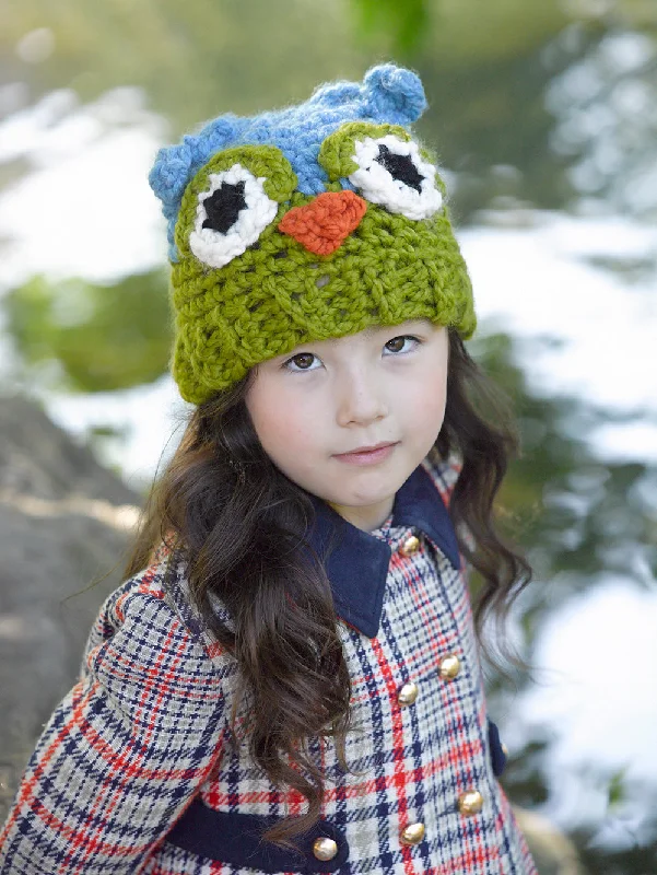 Beanies & headbands for brown styles-Owl Hat Pattern (Crochet)