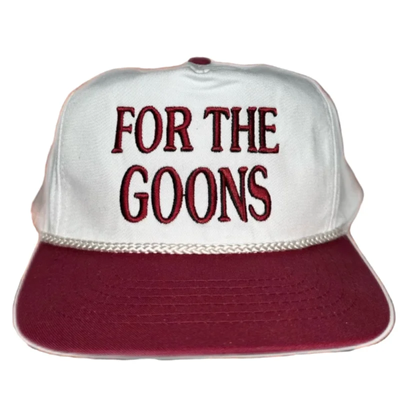 Beanies & headbands for thick bands-For The Goons on Vintage SnapBack Hat Cap Custom Embroidery