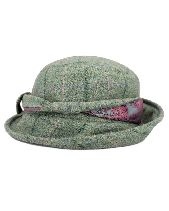 Beanies & headbands for wind blocks-Hoggs of Fife Roslin Ladies Tweed Twist Hat