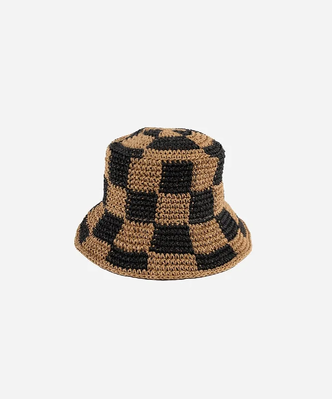 Bucket hats discount code-Wool hats insulated-Sal Crochet Packable Bucket Hat