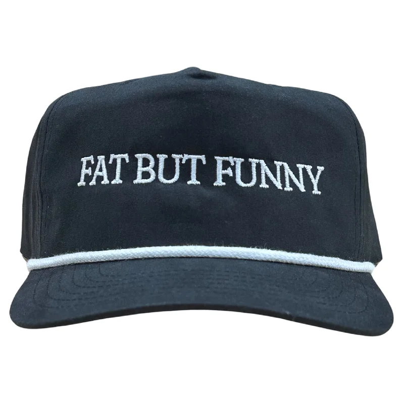 Beanies & headbands for season turns-Fat But Funny Grandpa Hat Custom Embroidered