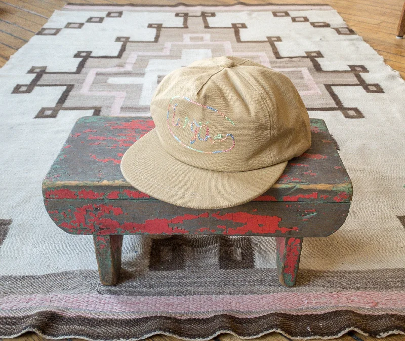 Beanies & headbands for young kids-Chainstitched Canvas Ranch Hat - Khaki