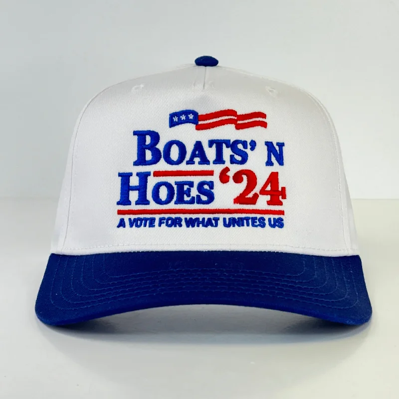 Beanies & headbands for warm hugs-BOATS N HOES 24 HAT Custom Embroidered￼