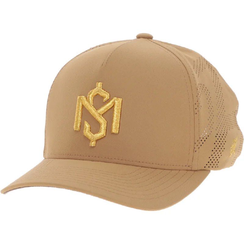 Beanies & headbands for loud matches-LIMITED EDITION "Shad Money Mayfield " Hooey Hat Tan w/Gold Logo