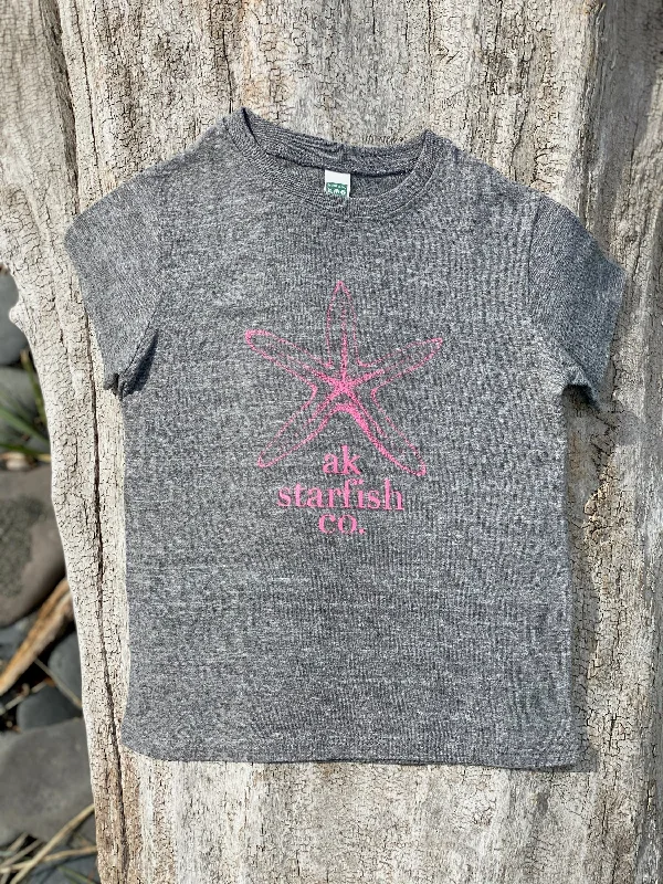 Beanies & headbands for photo shoots-Storm AK Starfish Co. Children's Triblend Short Sleeve Tee