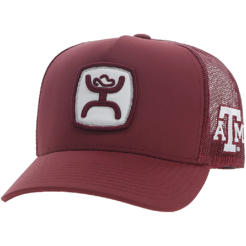 Beanies & headbands for all parties-Texas A&M Hat Maroon/White