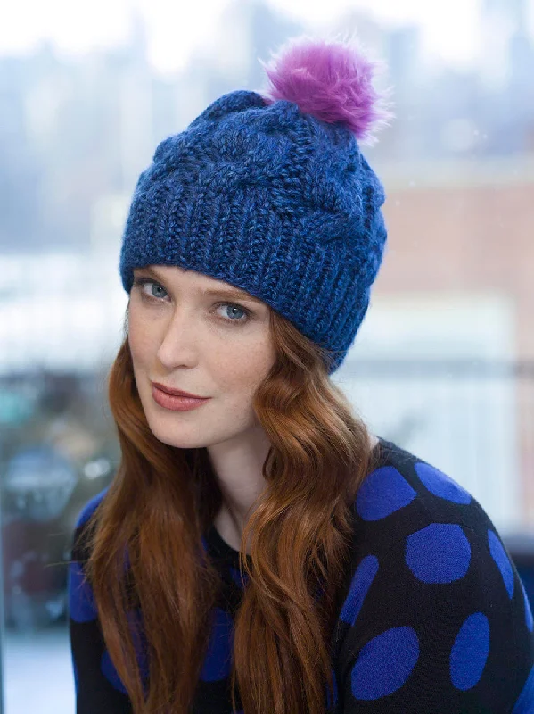 Beanies & headbands for self love-Chunky Cabled Hat Pattern (Knit)