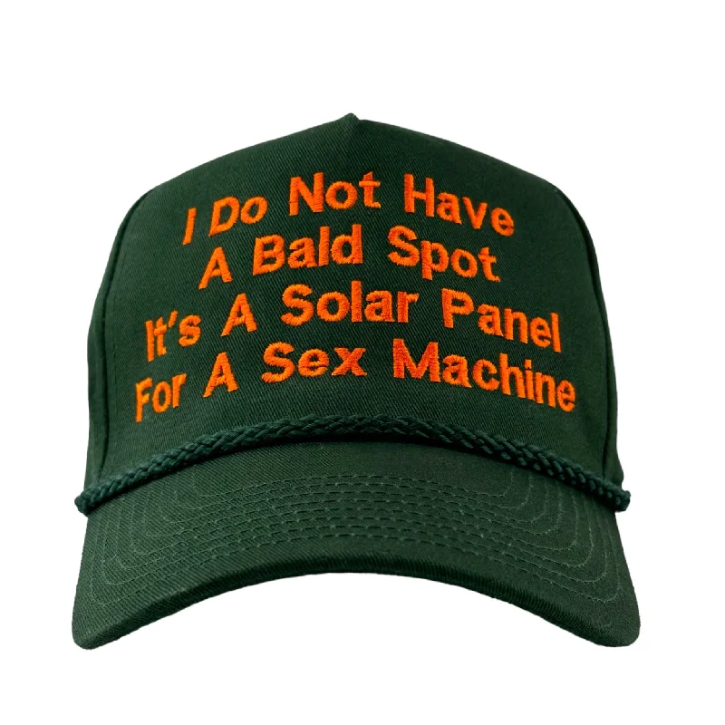 Beanies & headbands for fall feasts-I DO NOT HAVE A BALD SPOT GREEN ROPE SNAPBACK HAT CAP Custom Embroidered ￼