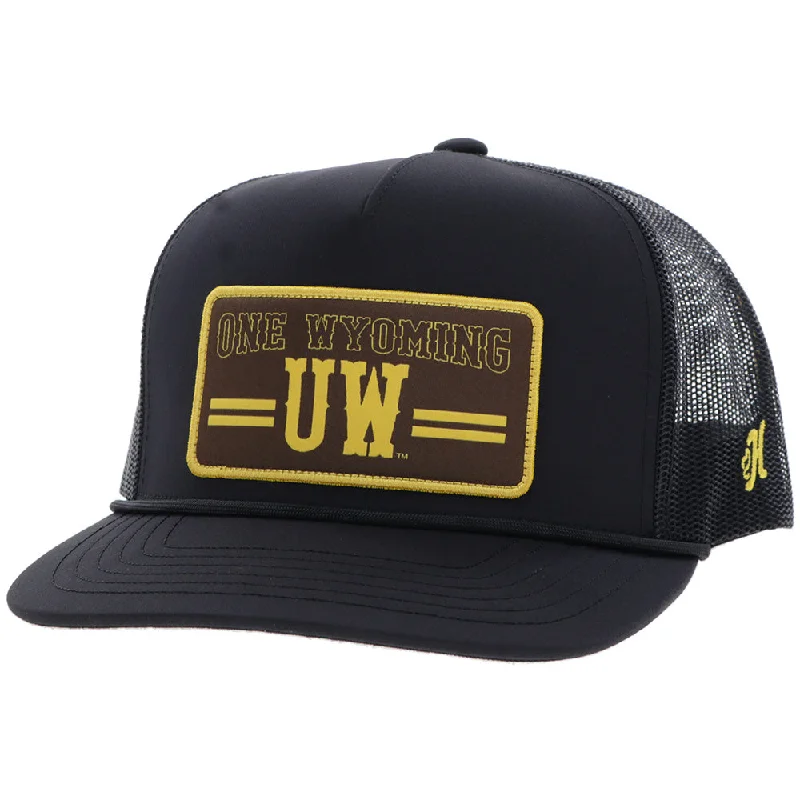 Beanies & headbands for own voice-University Of Wyoming Hat Black w/Patch