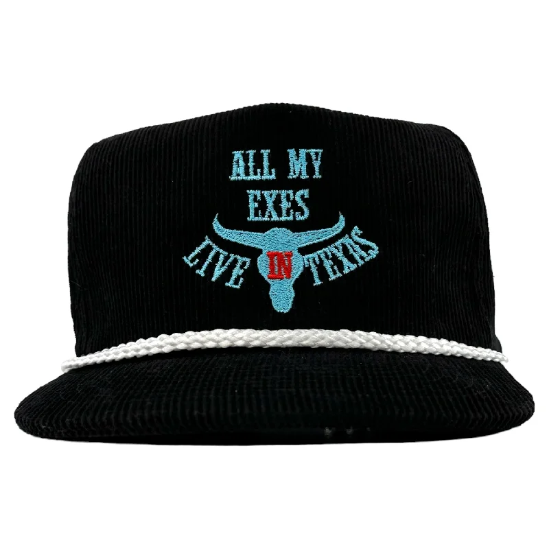 Beanies & headbands for thick layers-ALL MY EXES LIVE IN TEXAS Hat Custom Embroidered