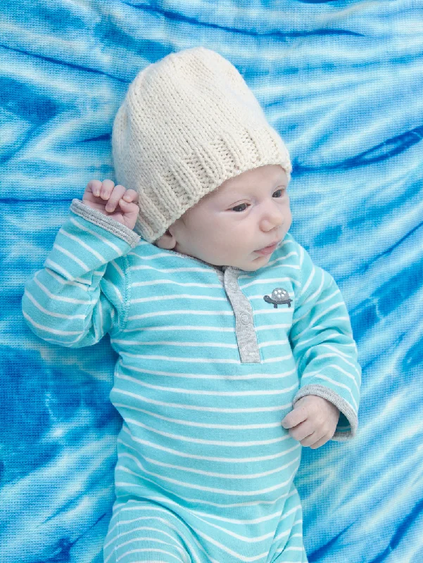 Beanies & headbands for dread styles-Child's Simple Knit Hat Pattern